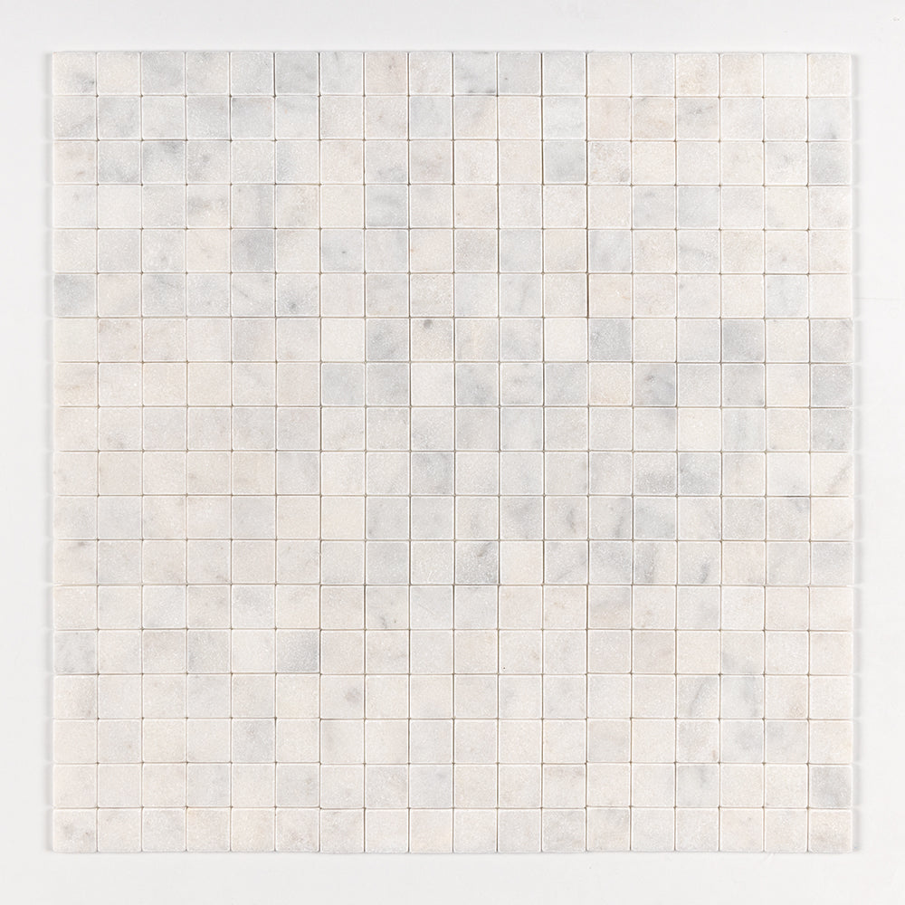 Marble Systems Glacier rugged marble tile pattern swatch — available at Surface Group
