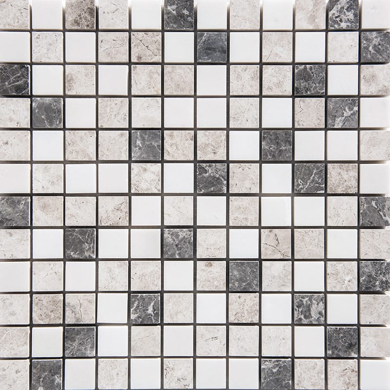 Granada Blend Polished 1×1 Marble Mosaic 12×12 Image