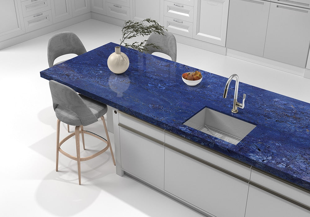 Azul Fiore Polished Granite Slab Random (SL90594)