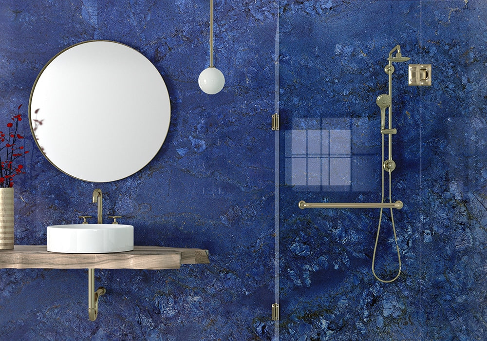 Azul Fiore Polished Granite Slab Random (SL90594)