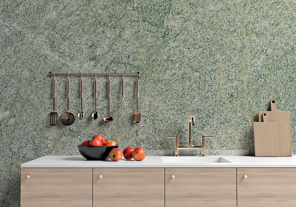 Costa Esmeralda Polished Granite Slab Random 1 1/4 (SL10553)