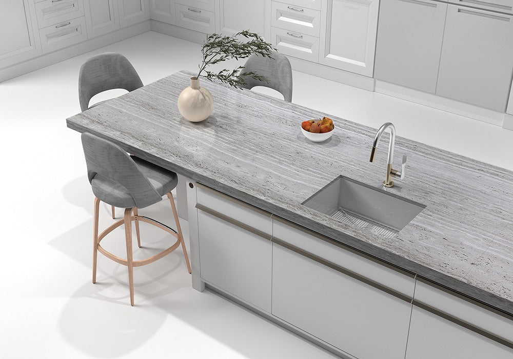 Haisa Light Polished Marble Slab Random 3/4 (SL10456)
