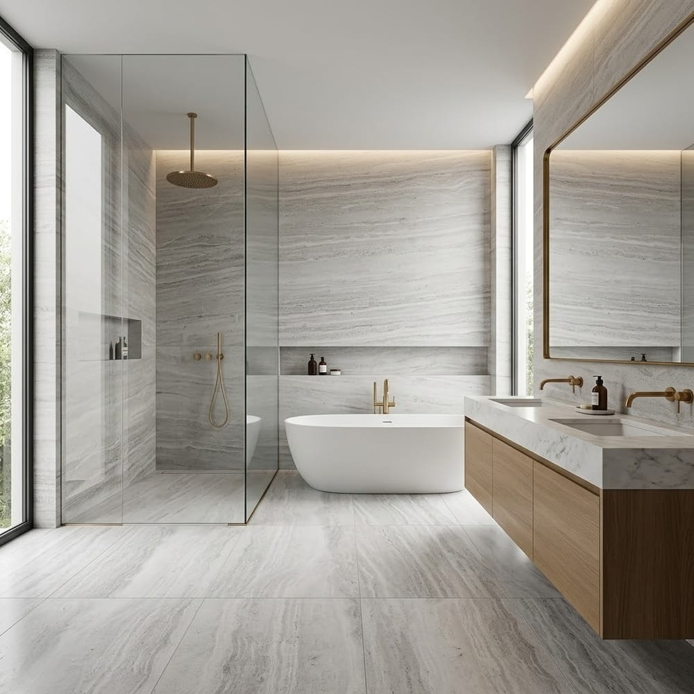 Haisa Light Honed Marble Tiles 12×24 (TL90650)