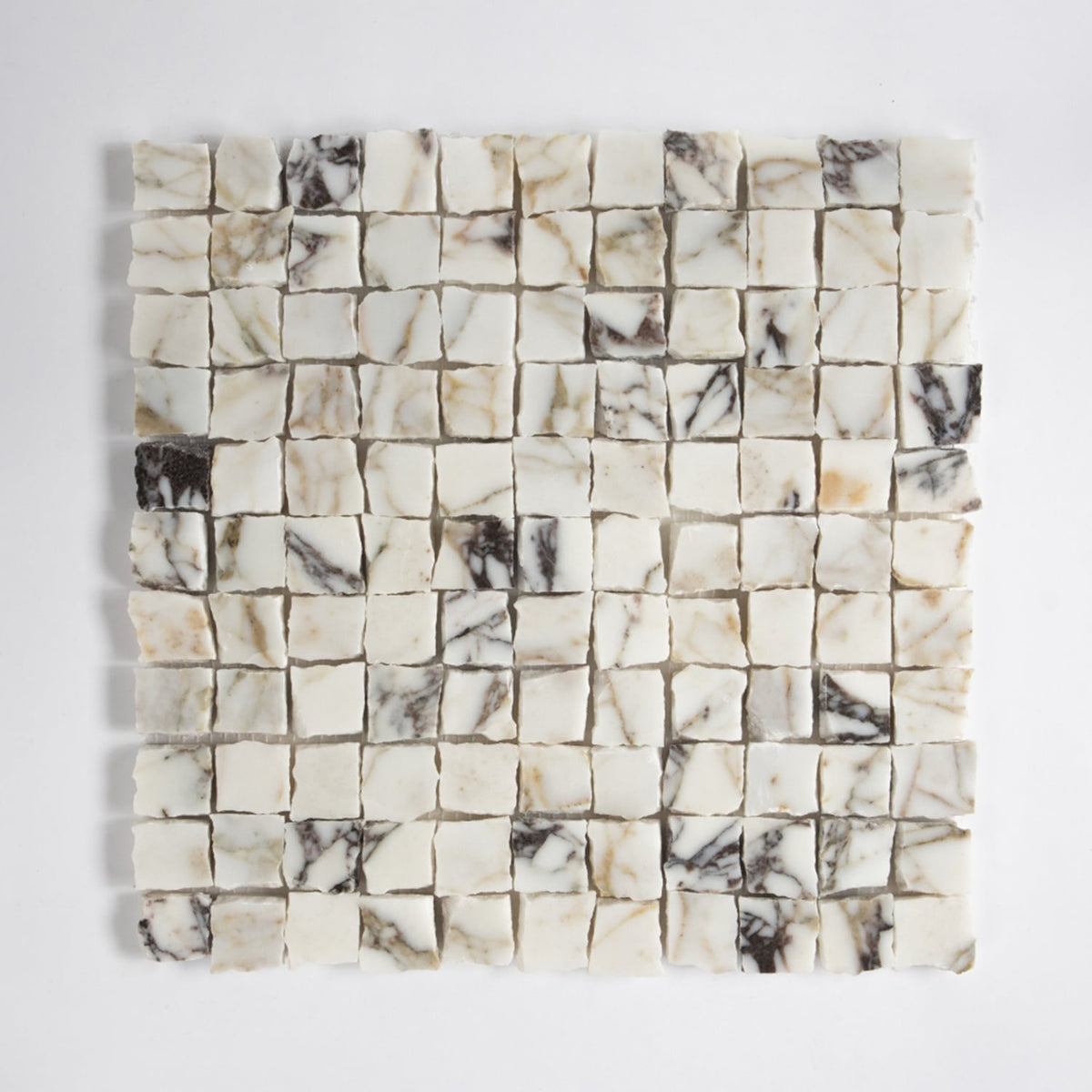 Calacatta Picasso Honed Marble Mosaics 11 3/4Γ11 3/4