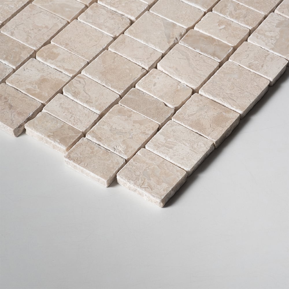 Diana Royal Honed Hand Clipped Staggered Joint 2xfl Marble Mosaics Random (MS02846)