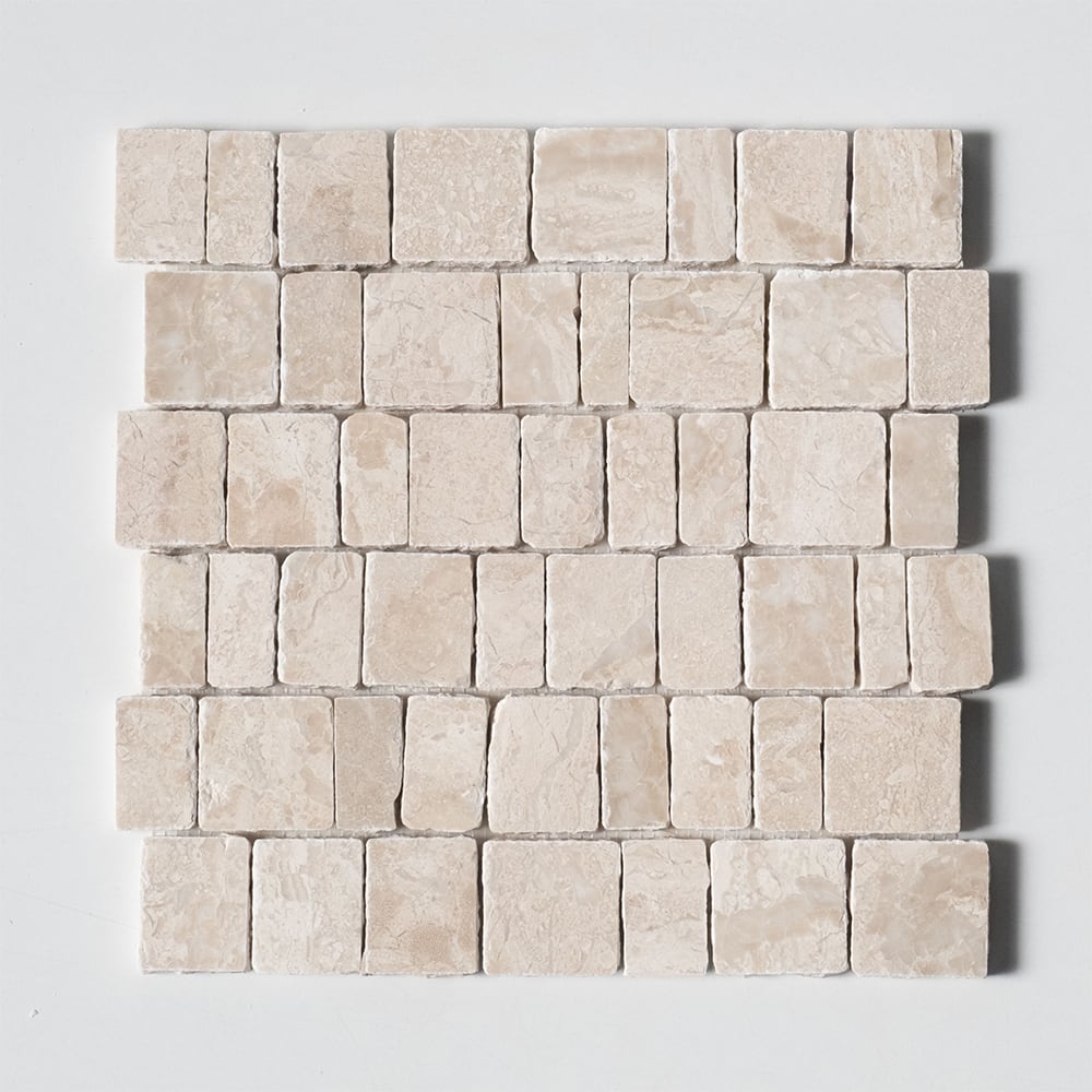 Diana Royal Honed Scarpa Rough Cut Marble Mosaics 12×12