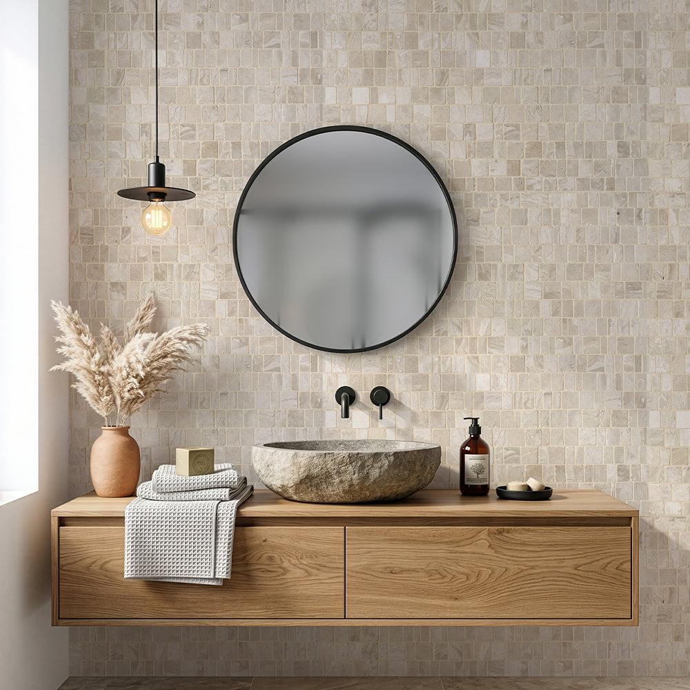 Diana Royal Honed Scarpa Rough Cut Marble Mosaics (MS02846)