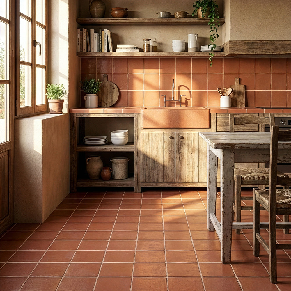 Hand Made Matte Terracotta Tiles 6×6 (TL80739)