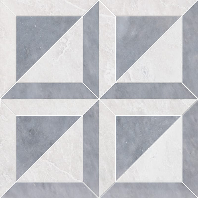 Iceberg, Allure Polished York Marble Mosaic 11 15/16×11 15/16 Image
