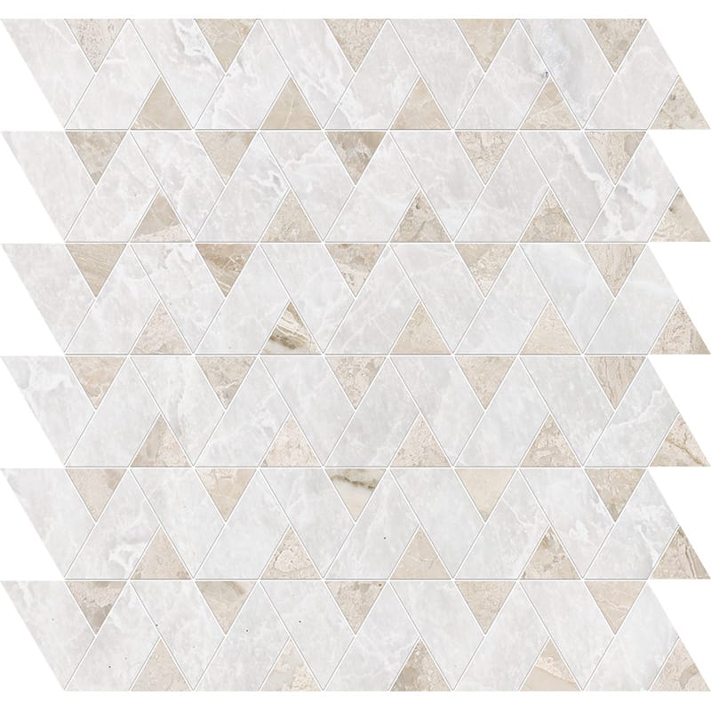 Iceberg, Diana Royal Polished Monte Marble Mosaic 12 3/8×12 3/8 Image