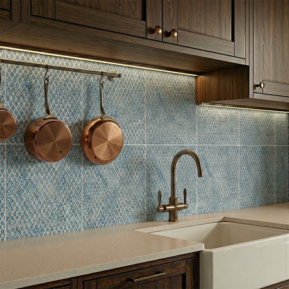 Indigo Textured Marble Tiles 12×12 (AQF10003)