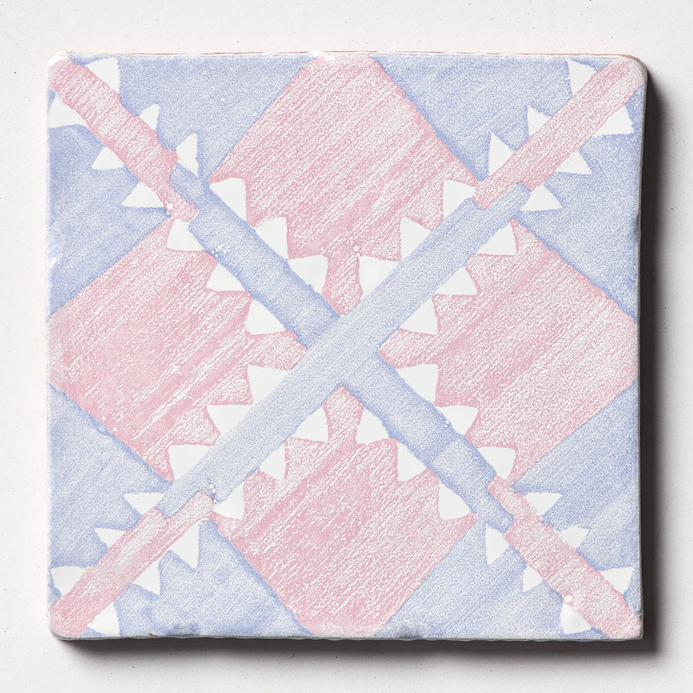 Indigo Wash Manta Glossy Ceramic Tile 6×6 Image