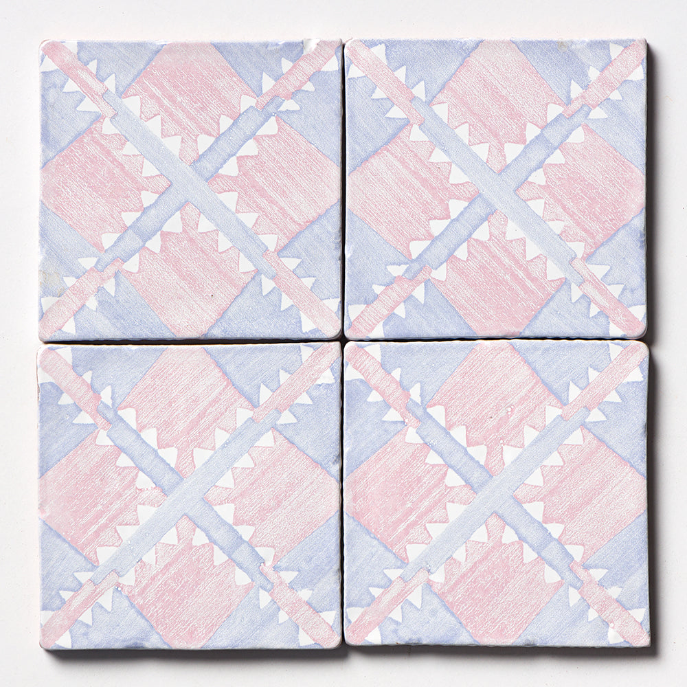 Marble Systems Indigo Wash Manta glossy terracotta tile pattern swatch — available at Surface Group