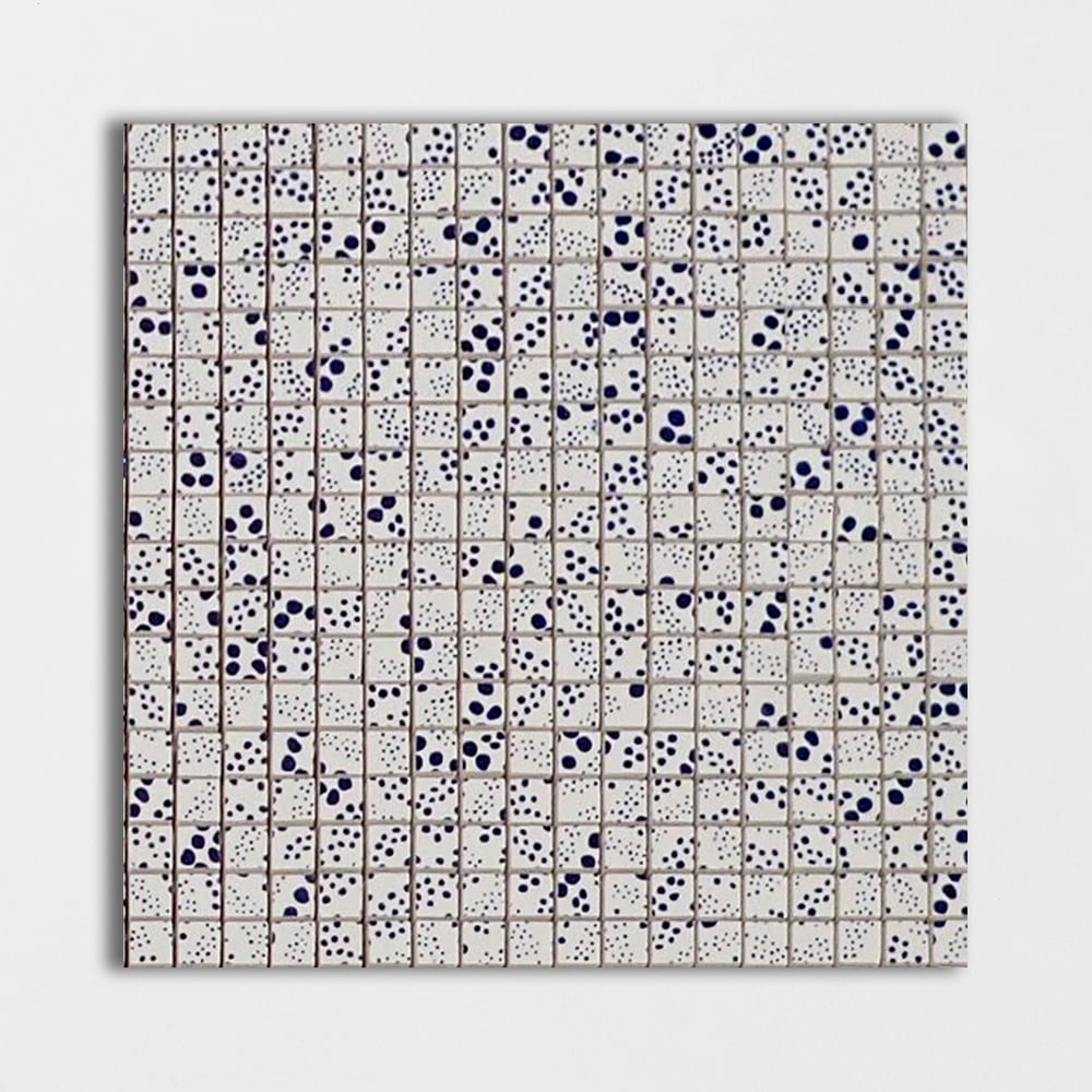 Polka Iris Glossy 5/8×5/8 Colore Look Ceramic Mosaic 11 1/2×11 1/2 Image