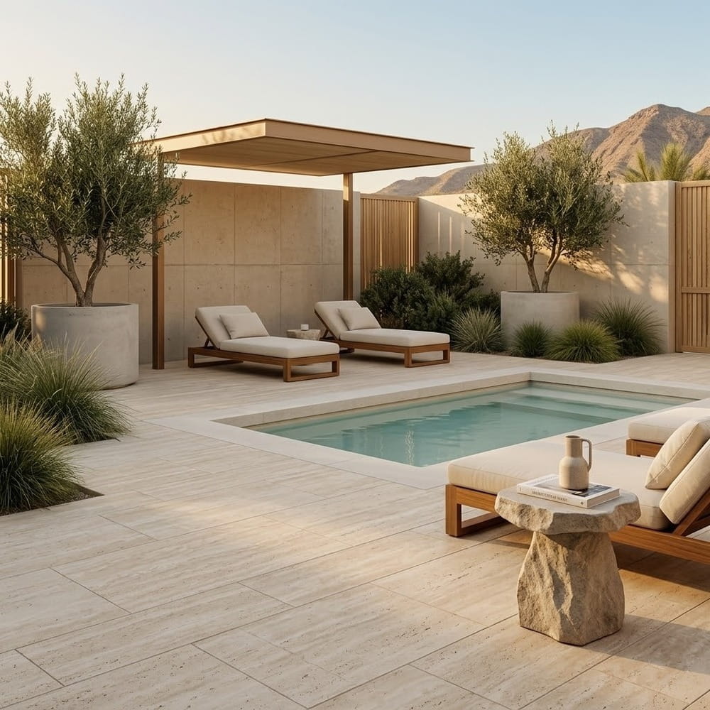 Ivory Vein Cut Honed Travertine Tiles 12×24 (TL17224)