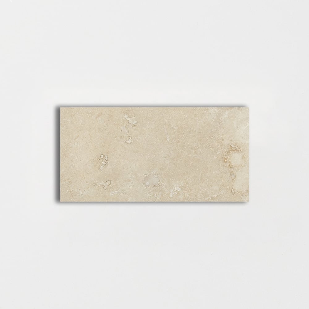 Ivory Honed Filled Travertine Tile 2 3/4×5 1/2 Image