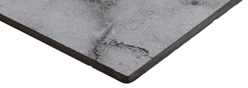 La Roche Noir Textured Limestone Tiles 16×24 (TL91303)