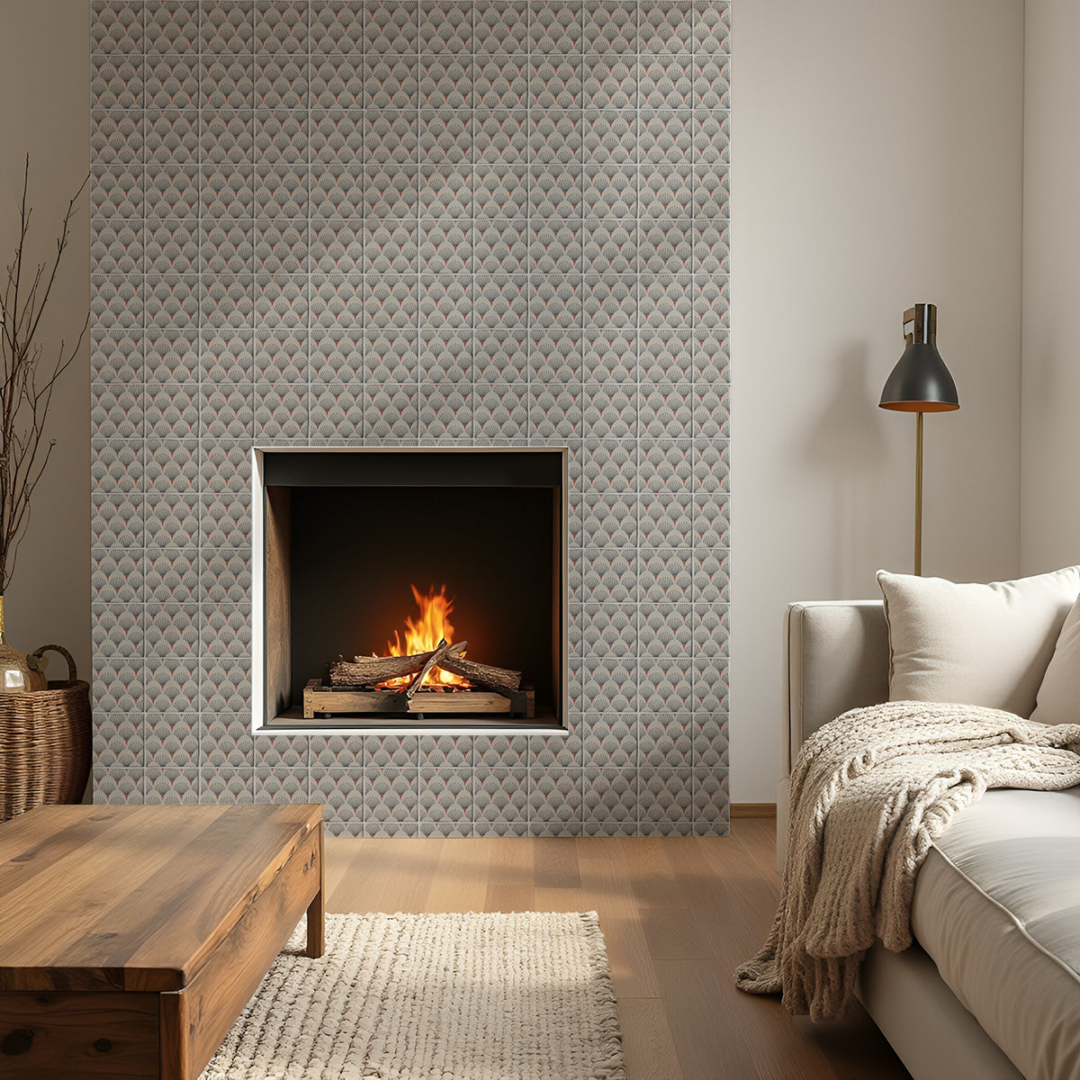 Fanned Matte Terracotta Tile 6×6 (TL80900)