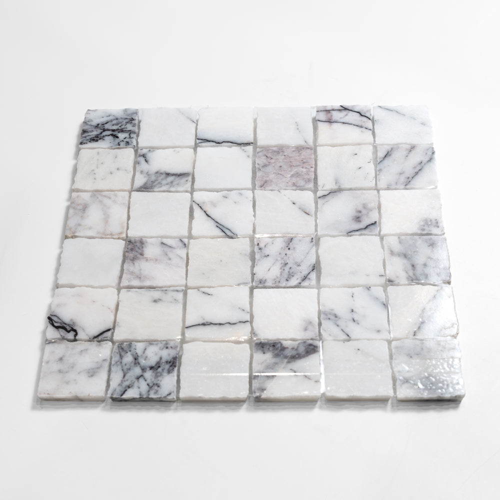 Lilac Honed Hand Clipped Marble Mosaics 12Γ12 (MS02787)