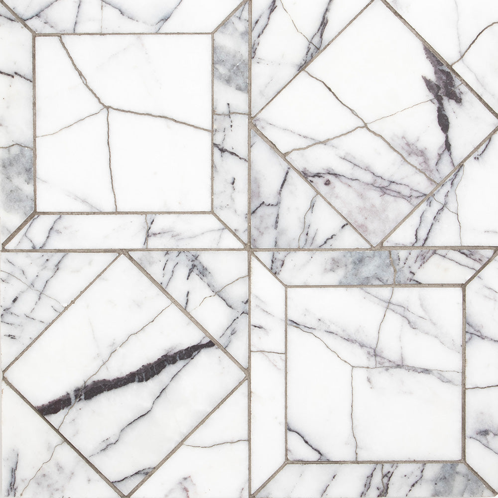 Lilac Honed Palazzo Marble Mosaic 12Γ12 Image