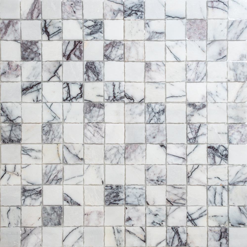 Marble Systems Lilac Marble Lilac matte marble tile pattern swatch — available at Surface Group