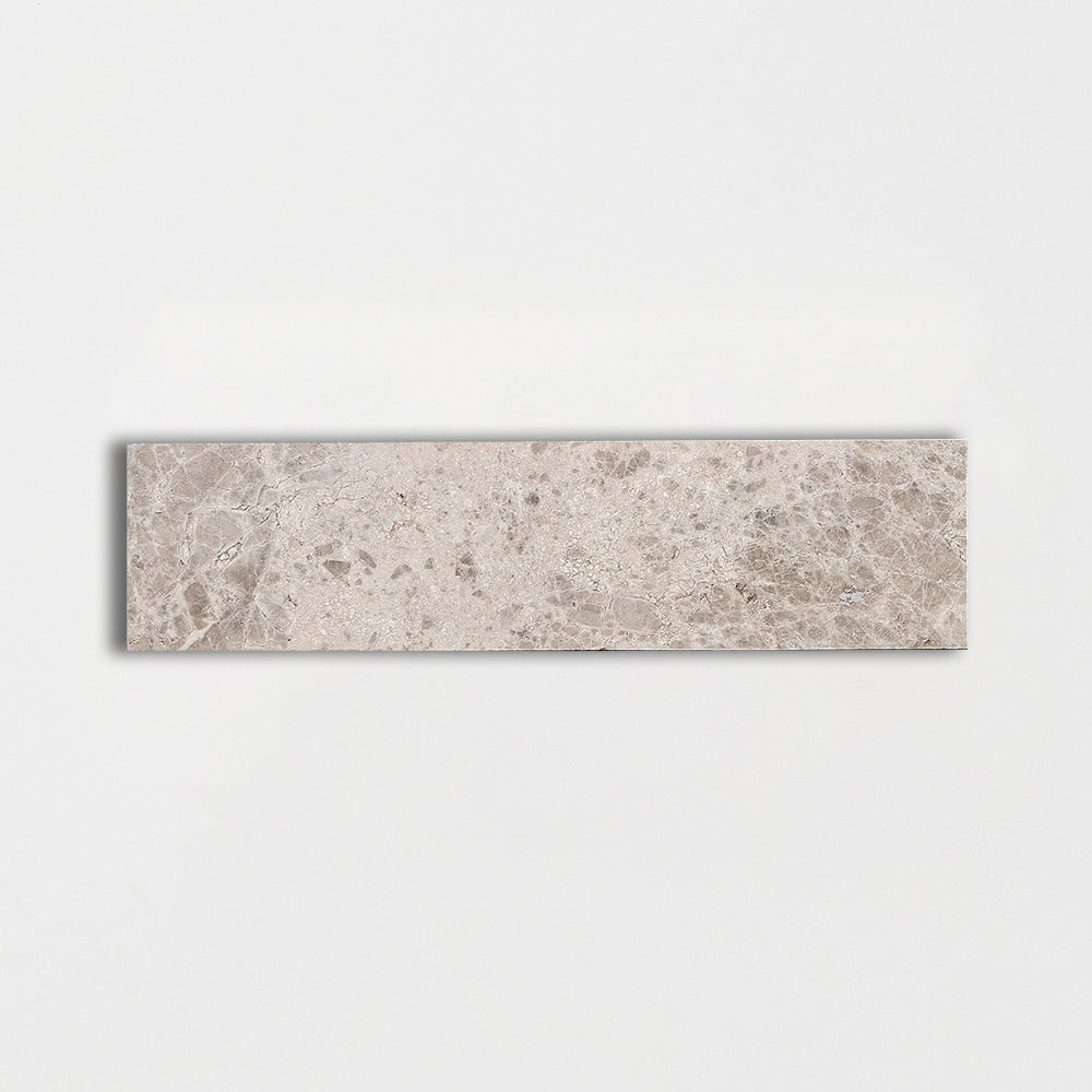 Silver Shadow Honed Marble Tile 2×8 Image