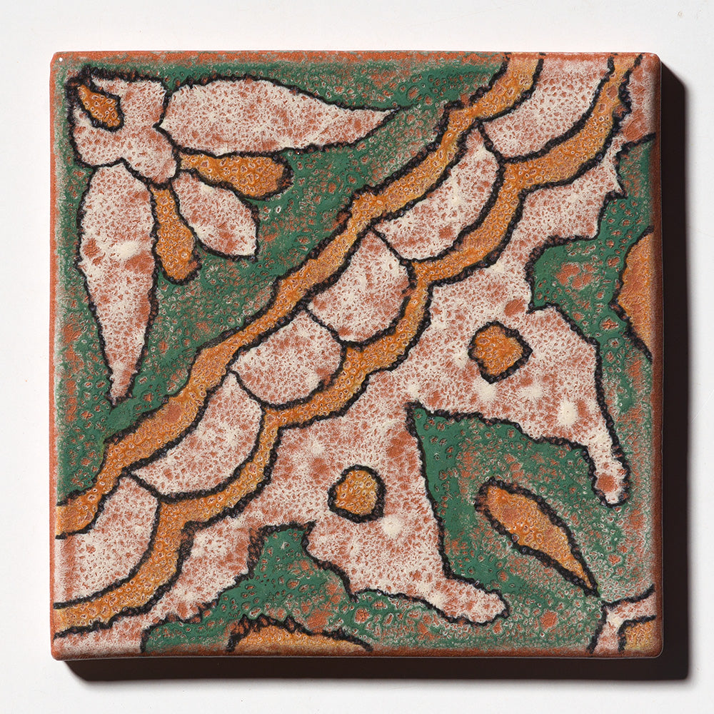 Donatello Glossy Terracotta Tile 6×6 Image