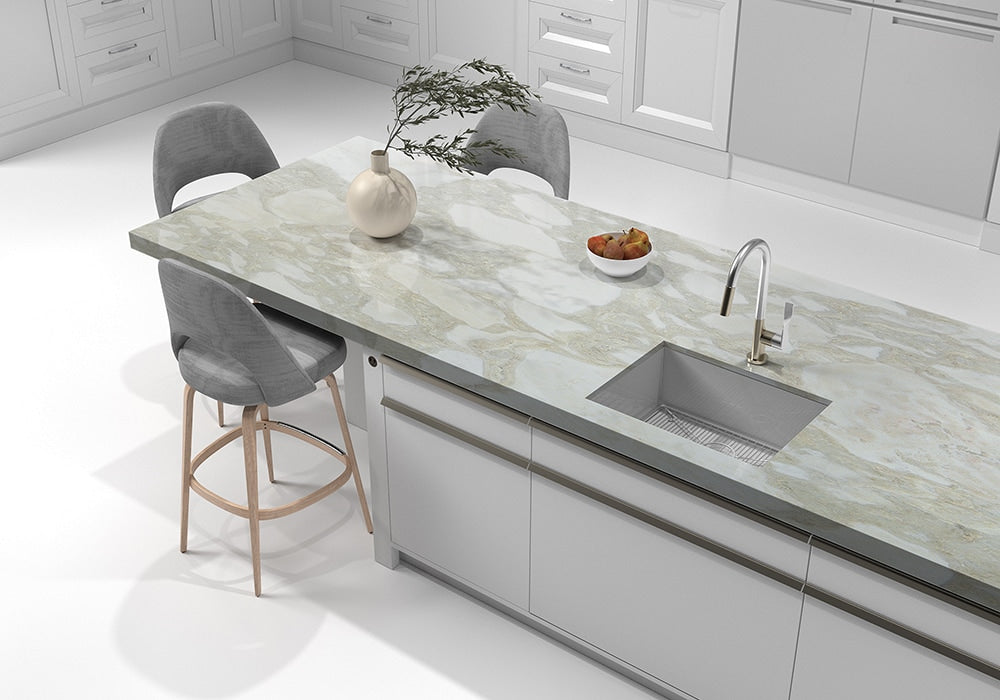 African Calacata Polished Marble Slab Random 1 1/4 (SL90852)