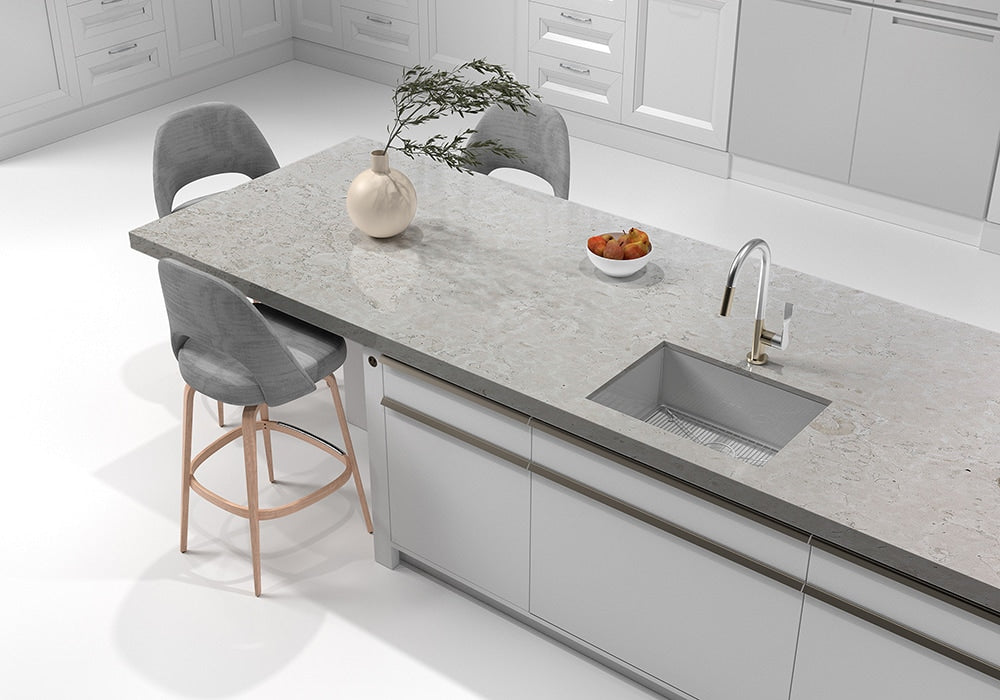 Biancone Polished Marble Slab Random 1 1/4 (SL90470)