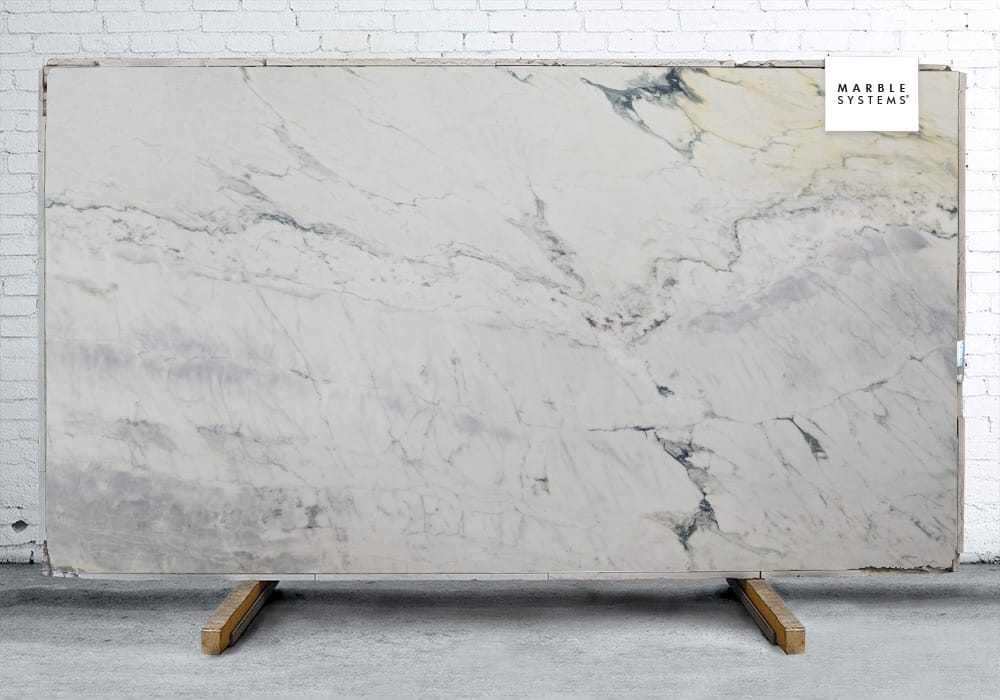 Calacata Vision Polished Marble Slab Random 1 1/4 Image