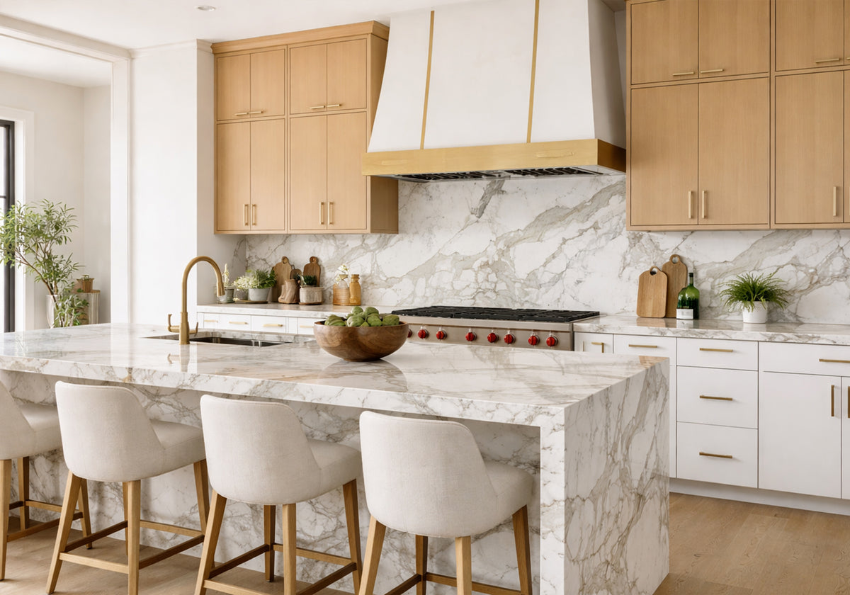 Calacatta Bettogli Honed Marble Slab Random (SL91236)