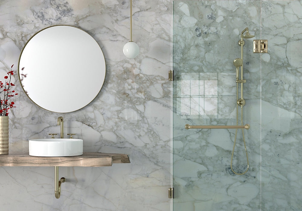 Calacatta Gold Polished Marble Slab Random 3/4 (SL10340)