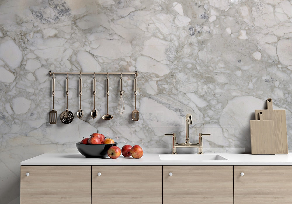 Calacatta Gold Polished Marble Slab Random 3/4 (SL10340)