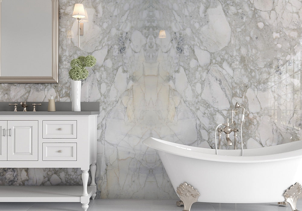 Calacatta Gold Polished Marble Slab Random 3/4 (SL10340)