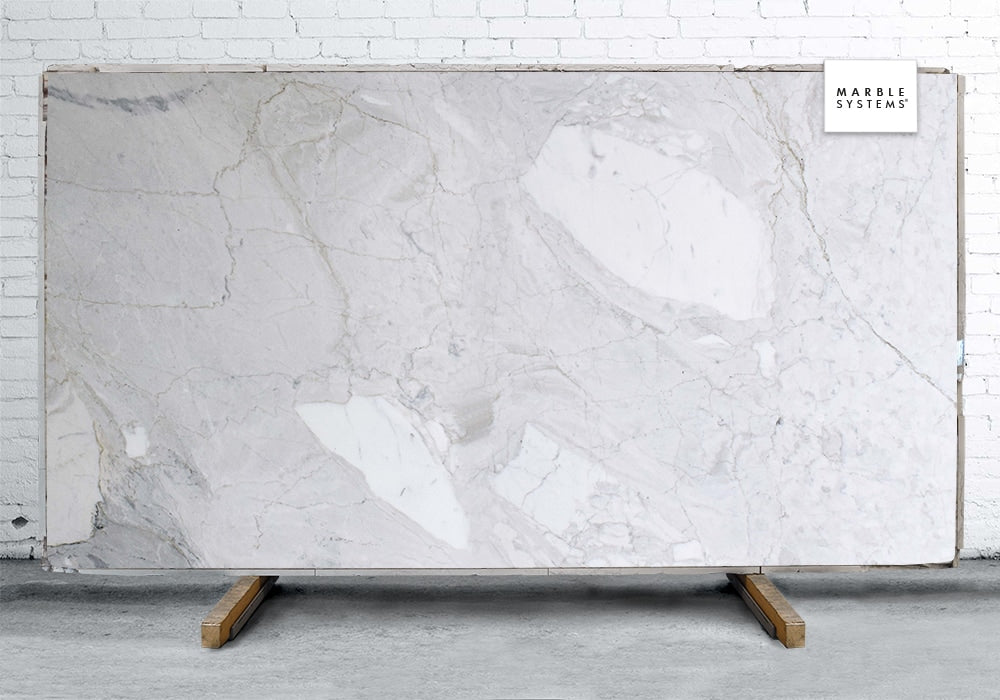 Calacatta Gold Leather Marble Slab Random 1 1/4 Image