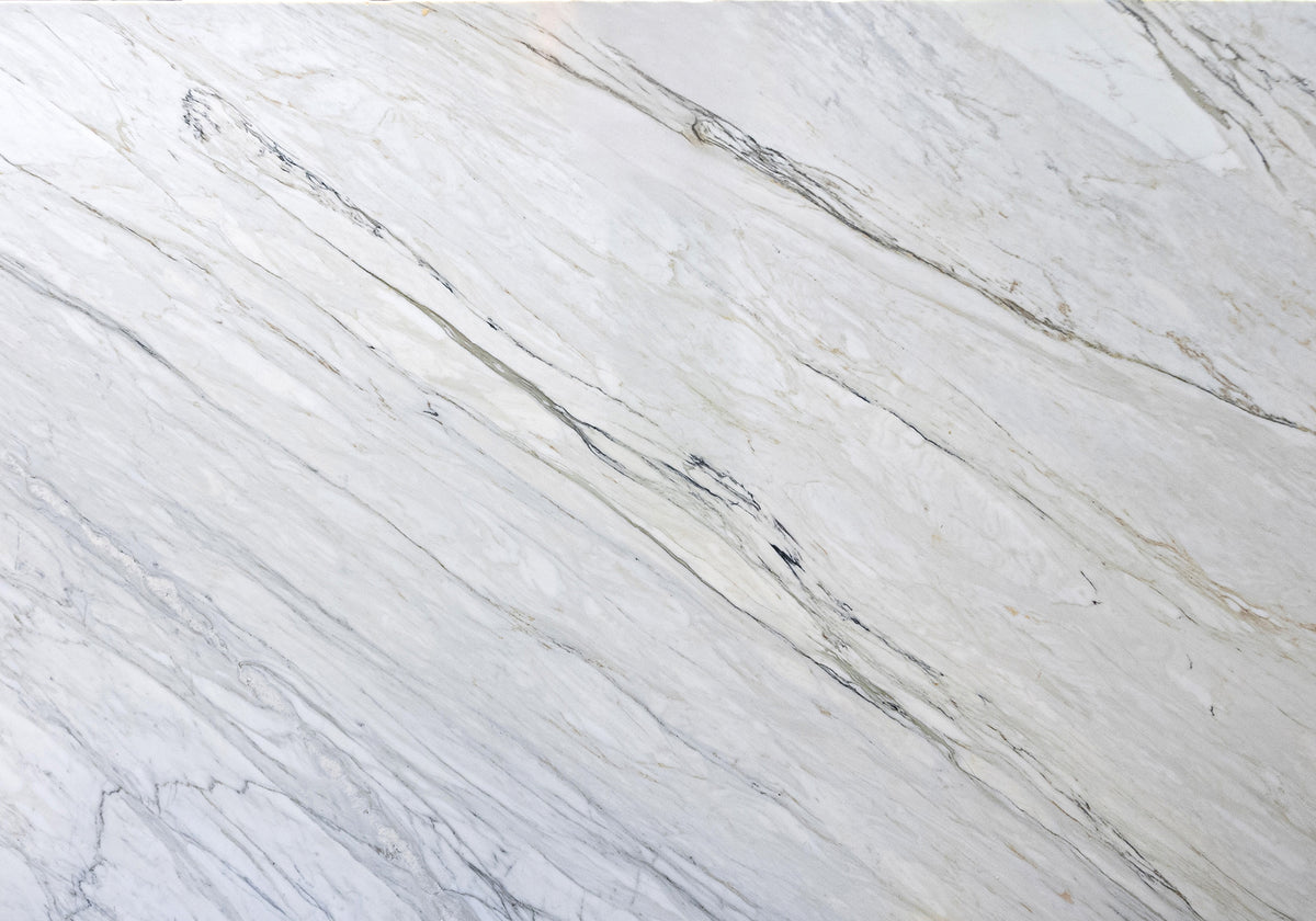 Calacatta Imperial Honed Marble Slab Random