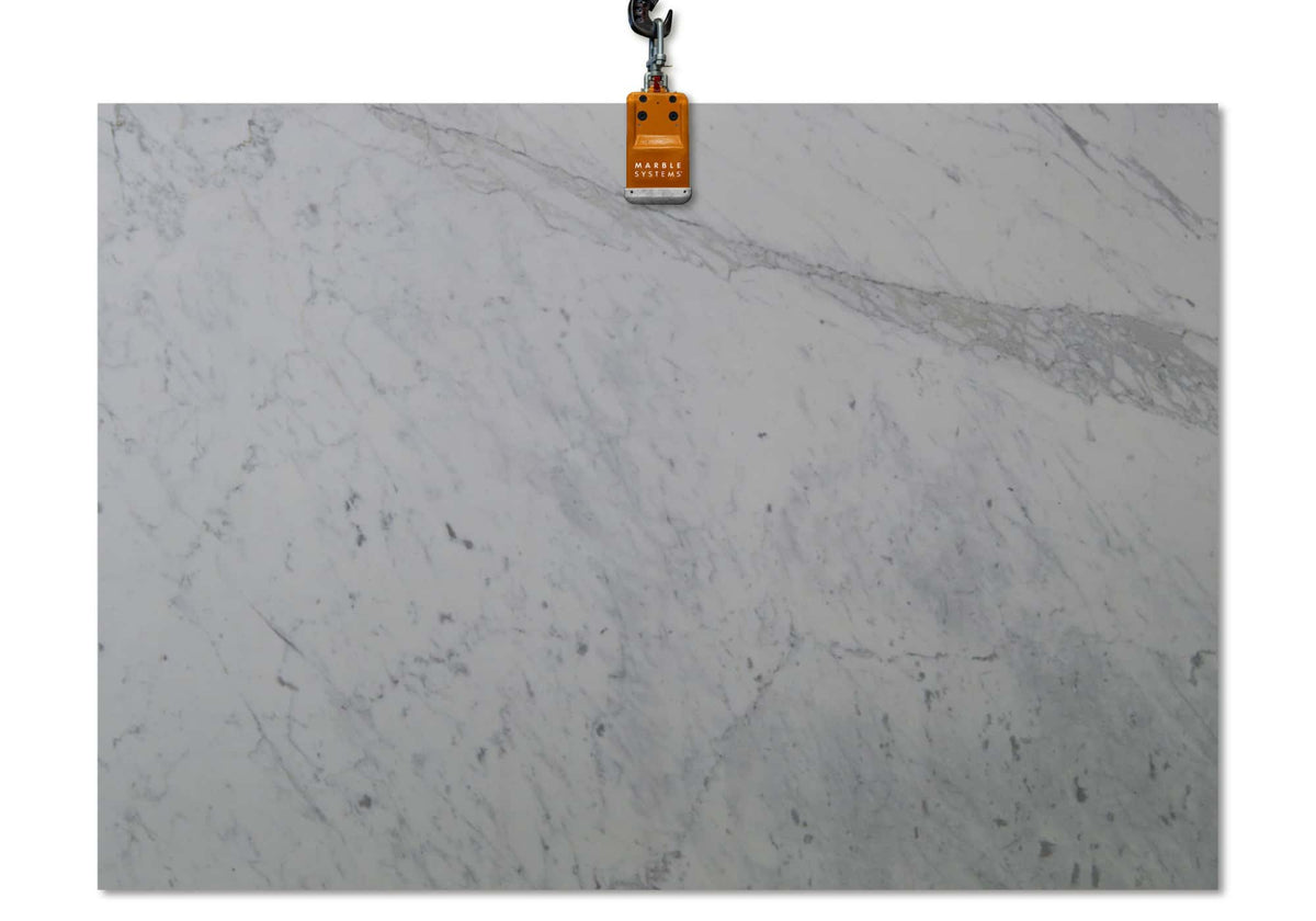 Calacatta Miele Honed Marble Slab Random