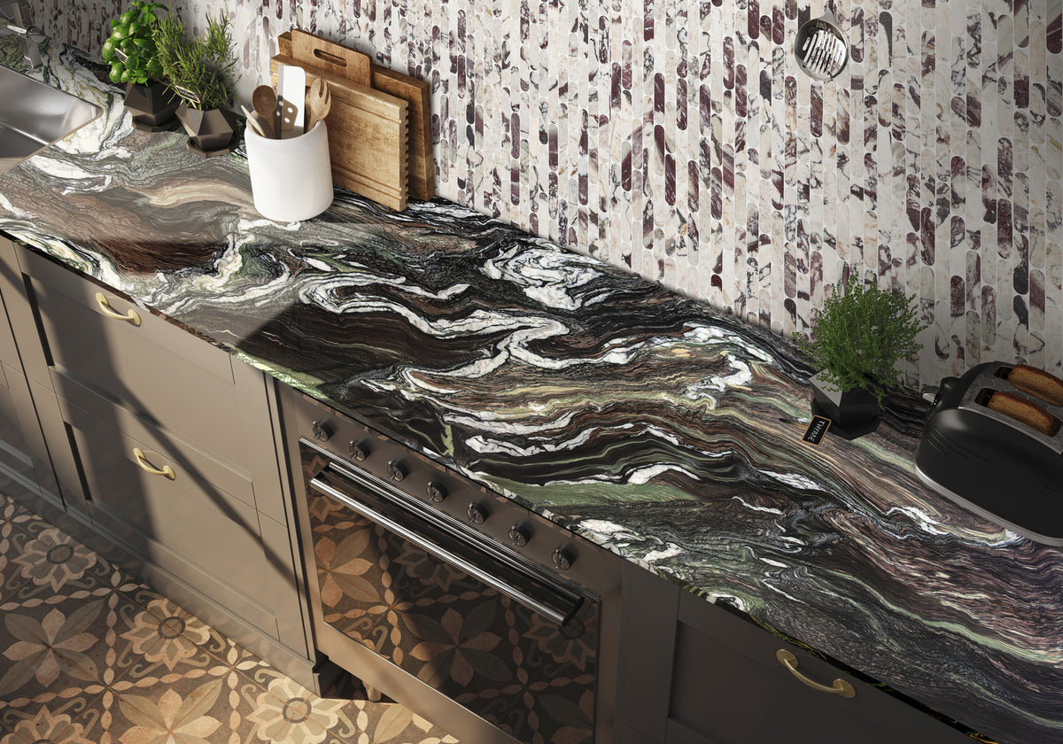Cipollino Ondulato Honed Marble Slab Random (SL91324)