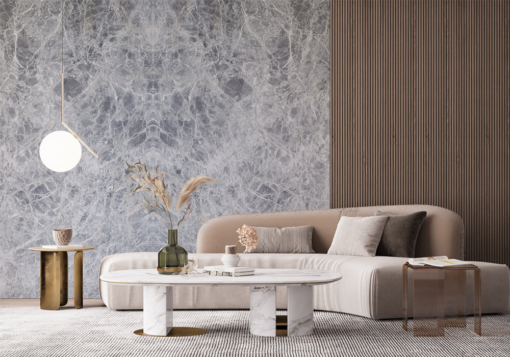 Laurentian Gray Polished Marble Slab Random