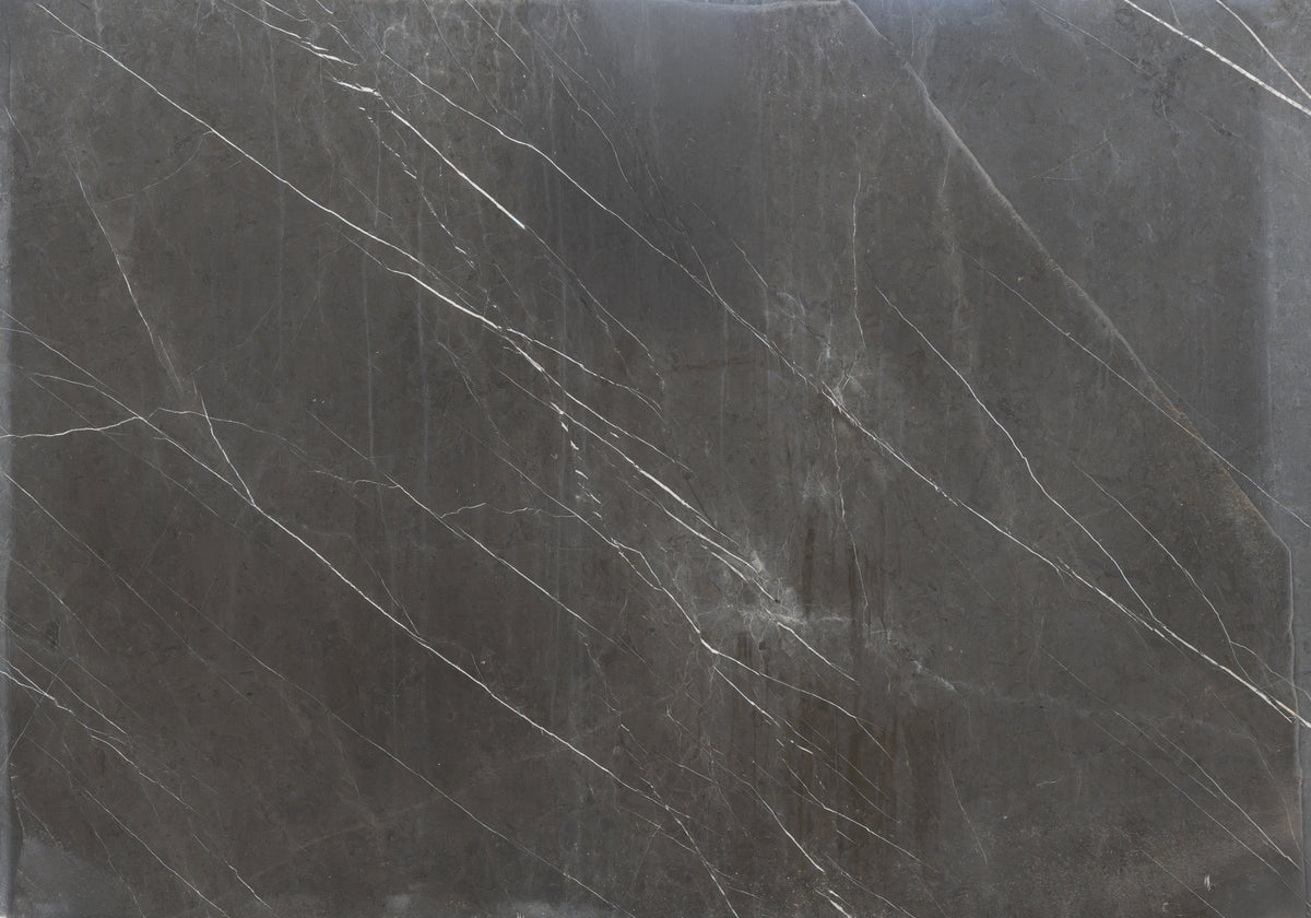 Marble Systems Marble Slabs Pietra Gray matte marble tile — available at Surface Group