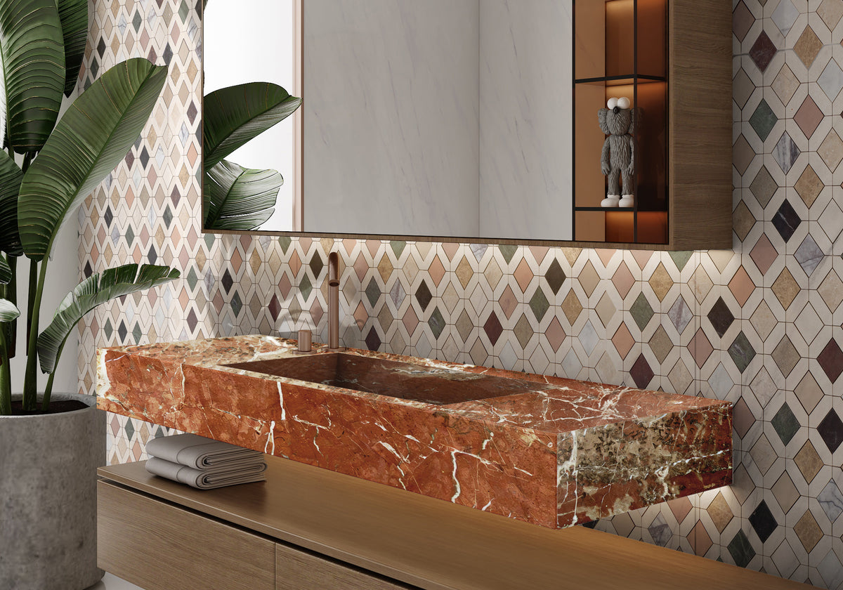 Rojo Alicante Marble Slab Random (SL10476)