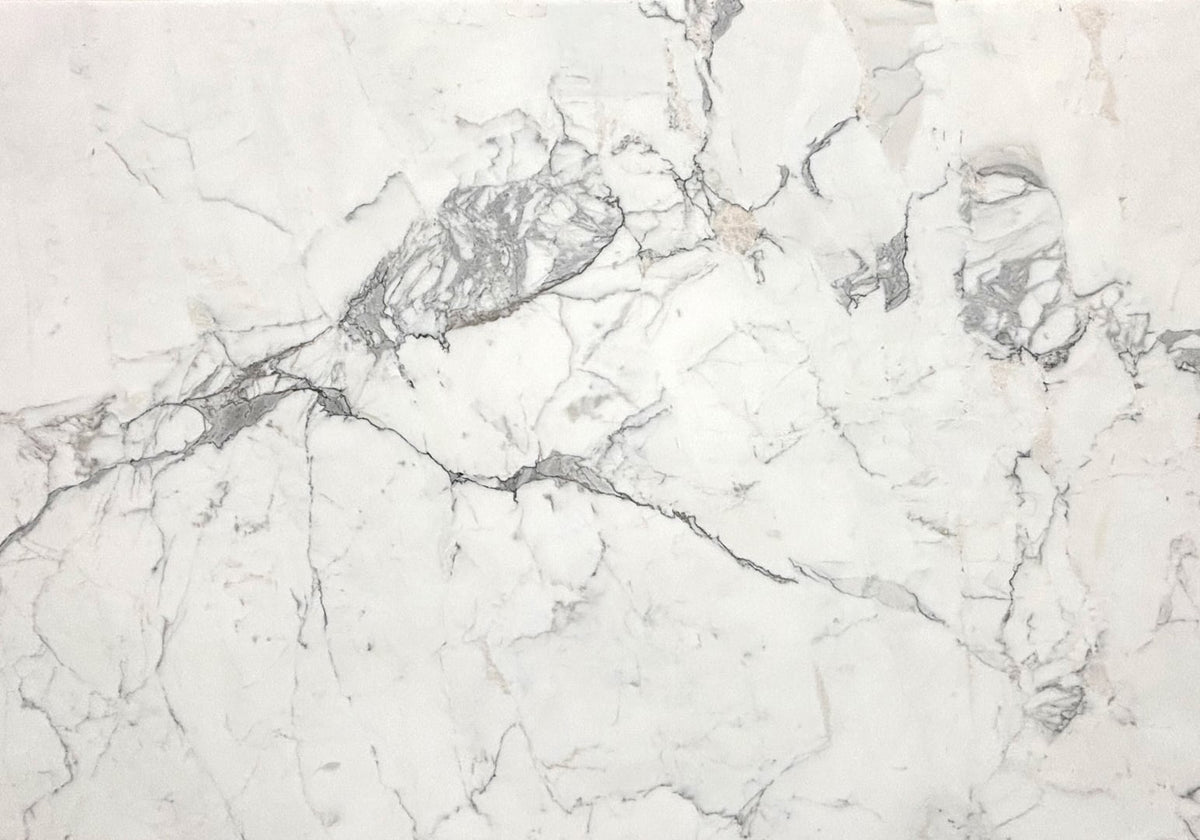 Statuario Honed Marble Slab Random
