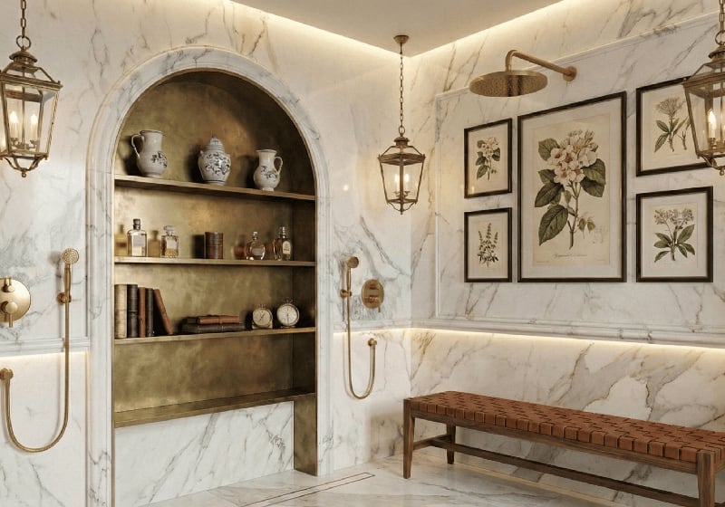 Statuario Honed Marble Slab Random (SL91362)