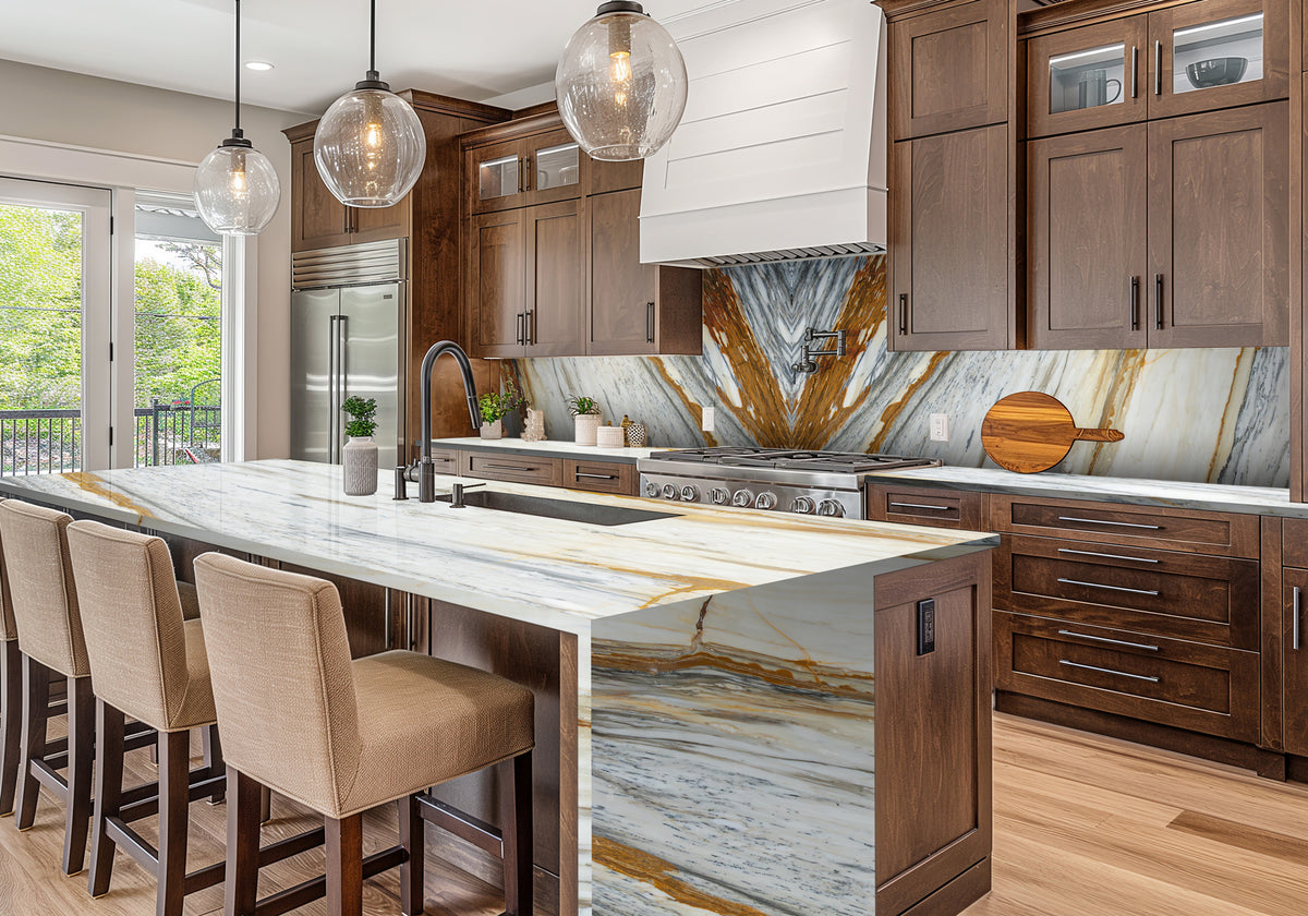 Vecchia Antico Polished Marble Slab Random