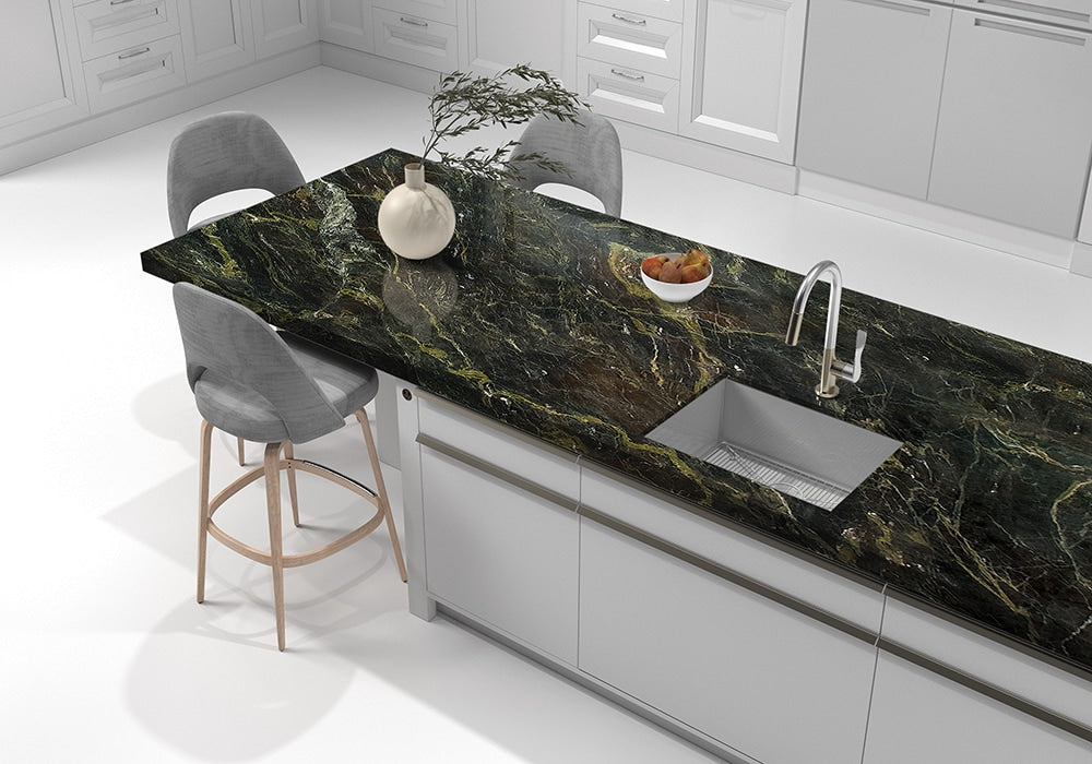 Verde Speranza Polished Marble Slab Random 1 1/4 (SL10692)