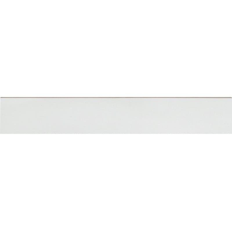 Marginal White Matte Marble Look Porcelain Moldings 4×24 Image