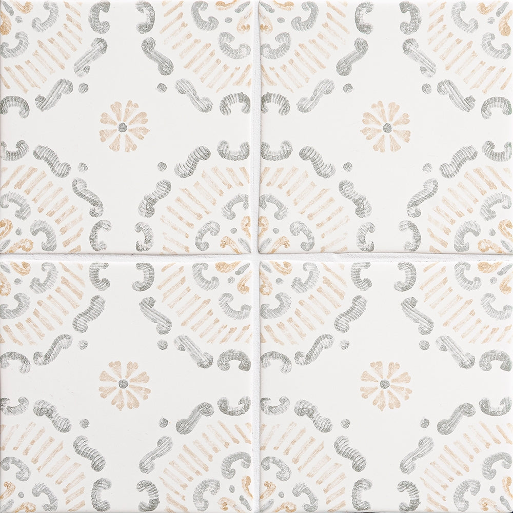 Marble Systems Marsala Bianco Ceramic White, Gray glossy ceramic tile pattern swatch β available at Surface Group