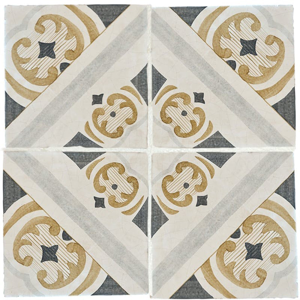 Marble Systems Marsala Classic Baldosa Tile Beige satin ceramic tile pattern swatch — available at Surface Group