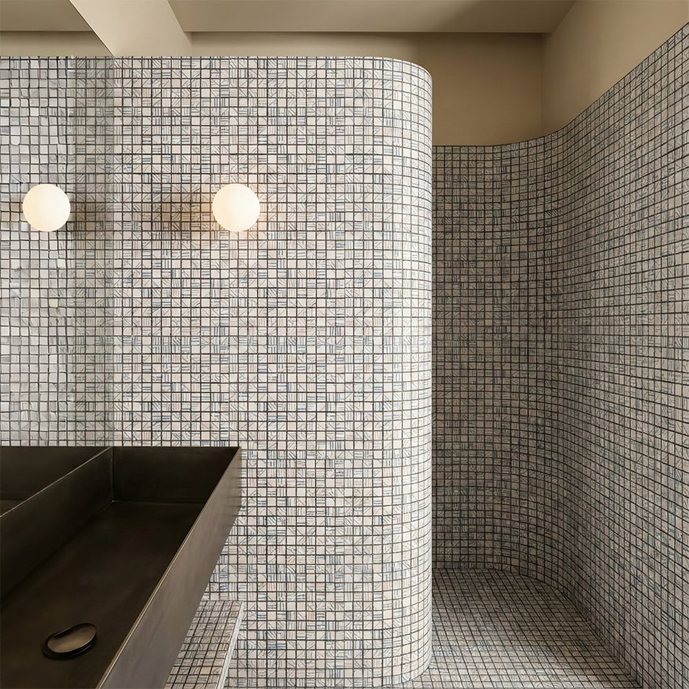Lineor Blend Matte 1×1 Ceramic Mosaics 12×12 (MS02182)