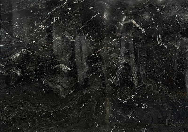 Nero Oceano Polished Granite Slab Random